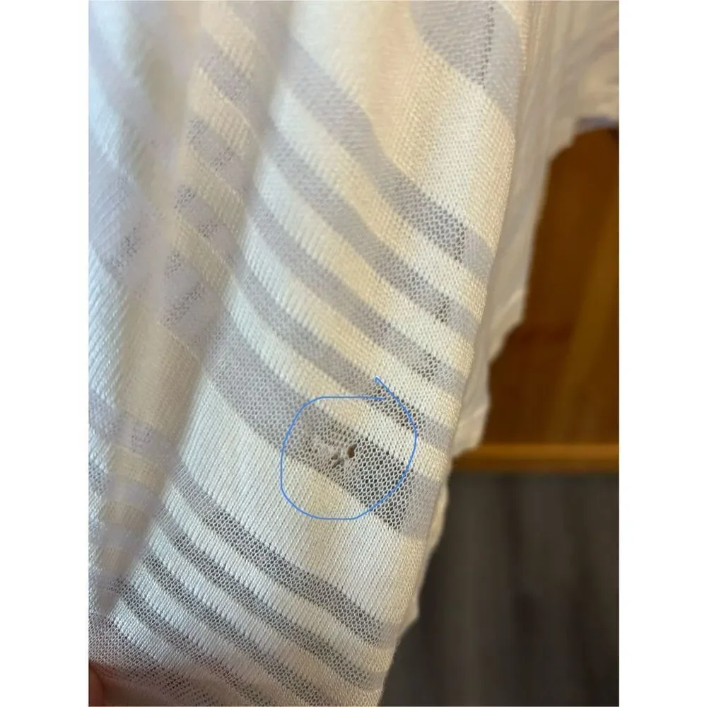 CJ Banks White Striped Skirt Maxi Size 1X nwt (0785) Read